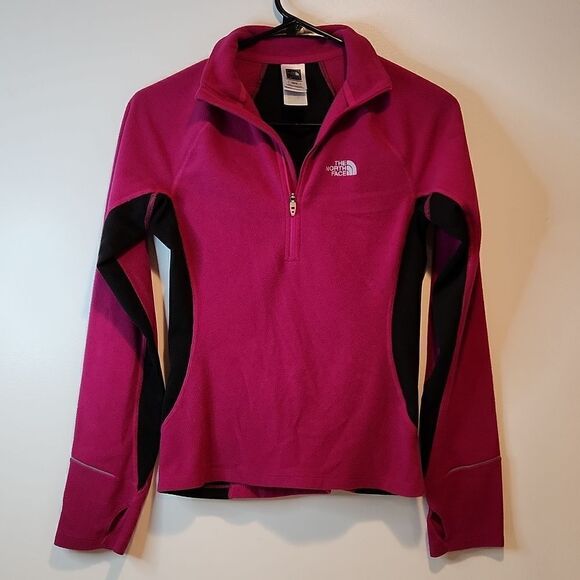The North Face Vapor Wick Flight Ser 1/2 Zip Fleece Thumb Hole Women's Sz XS/TP - Picture 1 of 14